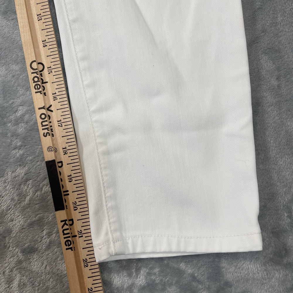 Lauren Ralph Lauren Jeans 4P White Straight Leg Petite LRL Denim Pants - Picture 3 of 7
